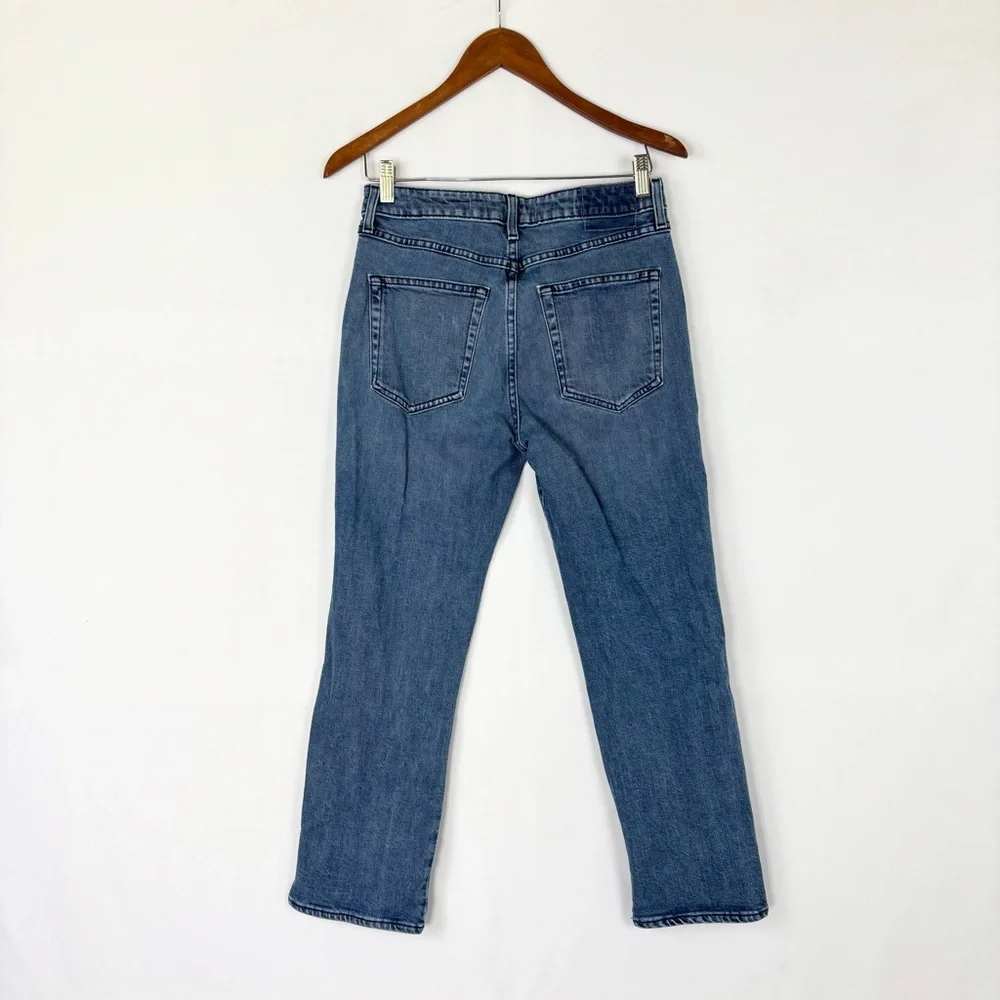 AMO Chloe Crop Straight Jeans You Are Loved Size 28‎